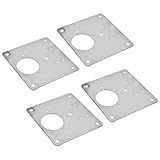 Conjunto De Placa De Dobradiça Para Porta Rede De Aço Inoxidável Suporte De Substituição Para Casa Cozinha 4 Peças