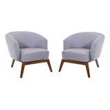 Conjunto De Poltronas De Aproximação Herval Brisa Cinza