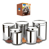 Conjunto De Potes Inox 5 Peças