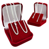 Conjunto De Prata 925 Masculina Corrente E Pulseira 2mm Top