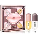 Conjunto De Protetores Labiais Sérum Natural Para Lábios E Cuidados Labiais Protetor Labial Derol Estimulador De Lábios Para Cheio Enchimento Labial Hidratação E Redução De Linhas Finas Dia E Noite