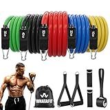 Conjunto De Pulseiras Resistentes à Quedas 11 Peças Faixas De Exercícios Com âncora De Porta Alças Bolsa De Transporte à Prova D água Tiras De Tornozelo Para Treinamento De Resistência Fisioterapia Exercícios Em Casa