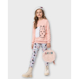 Conjunto De Roupa Infantil Casaco Moletom E Legging Cats