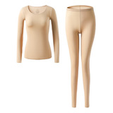 Conjunto De Roupa Íntima Térmica Ultrafina Para Mulheres