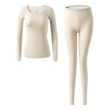 Conjunto De Roupas Íntimas Térmicas Femininas De Couro Ultra