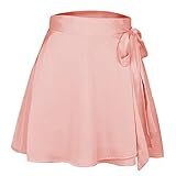 Conjunto De Saias Femininas Internas De Golfe Com Bolsos Shorts Esportivos Tênis Saia Elástica Fenda Lateral A Rosa G