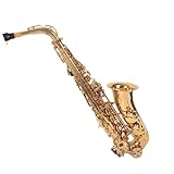 Conjunto De Saxofone Saxofone Eb Alto Chaves Douradas Com Estojo Instrumento Musical Preto Azul Ouro Color Gold 