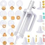Conjunto De Seringas Para Decoração De Bolos Máquina De Prensa De Biscoitos Molde De Cobertura Tubulação Injetor De Enchimento De Cupcake Com 6 Bocais De Confeiteiro 12 Kits De Decoração De