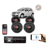 Conjunto De Som Fiat Palio 4 Alto Falantes Rádio Máximo
