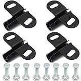 Conjunto De Suporte De Eixo De Carrinho De Mão Pacote Com 4 Compatível Com Eixos De Carrinho De Mão De 1 5 Cm 8 27 Cm De Largura Por 5 17 Cm De Comprimento Conjunto Completo Inclui Parafusos E Porcas