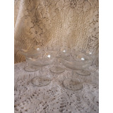 Conjunto De Taças De Cristal Lapidado Antigas