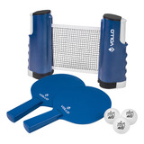 Conjunto De Tenis De Mesa Ping Pong Completo 6 Peças Vollo