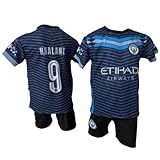 Conjunto De Time De Futebol Infantil Uniforme Branco 100 Azul 12 