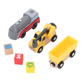 Conjunto De Trem De Carga Modelo De Brinquedo Elétrico De Ma