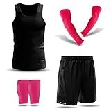 Conjunto De Uniforme De Basquete Masculino Regata E Shorts Treinamento Respirável Pink Tamanho G 