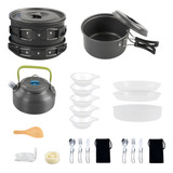 Conjunto De Utensílios De Campismo Panela Panela E Chaleir