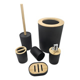 Conjunto De Utensílios Para Banheiro Completo Com Lixeira
