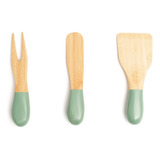 Conjunto De Utensílios Para Queijos E Aperitivos De Bambu