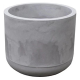 Conjunto De Vaso E Prato Match 35 Cimento Queimado Japi
