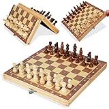 Conjunto De Xadrez Magnético De Madeira Tabuleiro De Xadrez Dobrável Jogos De Tabuleiro De Viagem Magnética Portátil Para Iniciantes Crianças E Adultos