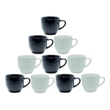 Conjunto De Xicaras Para Café Com Leite 170ml Porcelana