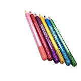 Conjunto Delineador Colorido De Longa Duração Lápis De Sombra Kit De Delineador Lápis Delineador Com Glitter à Prova D água Delineador De Olhos Líquido Lápis De Glitter 6 Unidades 