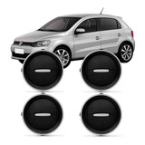 Conjunto Difusor Ar Prata Botão Preto Gol G4 G5 G6 2013 2014