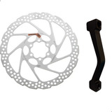 Conjunto Disco Rotor De Freio Mecânico Hidráulico 180mm Inoxidável 6 Furos Com Adaptador Post Mount Dianteiro Traseiro Pedal Pulse Bike Bicicleta Compatível Shimano Absolute Tsw Mt200 Mt8100 M6100 Gts
