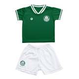 Conjunto Do Palmeiras Infantil Camiseta Shorts Kit Oficial
