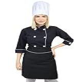 dolma feminina chapeu cozinha avental