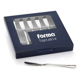 Conjunto Espátulas Manteiga De Aço Inox Pate Kit 6 Unidades