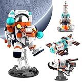 Conjunto Exploração Espacial 4 Em 1 Contendo Astronauta Foguete Nave Espacial E Estação Espacial 1000 Pcs Brinquedo Em Blocos Para Montar