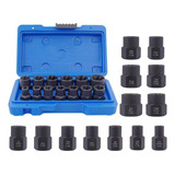 Conjunto Extrator Soquete Parafuso Porca Danificado 13pcs