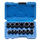 Conjunto Extrator Soquete Parafuso Porca Danificado 13pcs