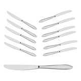 Conjunto Faca De Mesa Tramontina Laguna Em Aço Inox 12 Pç