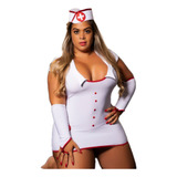 Conjunto Fantasia Enfermeira Médica Persefone Plus Size