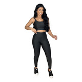 Conjunto Feminino Fitness Calça Legging E