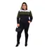 Conjunto Feminino Moletom Crepe Moletinho Blusa Calça Rf:101