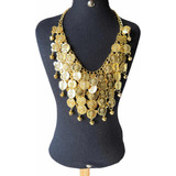 Conjunto Feminino Para Dança Do Ventre Brinco Colar Pulseira