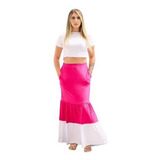 Conjunto Feminino Saia Longa 3 Marias Cropped Lançamento26