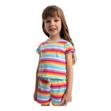 Conjunto Feminino Short Blusinha Listrado Dmz lovers