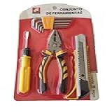 Conjunto Ferramentas 8 Peças Alicate Chave Torx Chave De Fenda Estilete Hobby