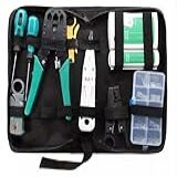 Conjunto Ferramentas De Manutenção Rede Informática Computador Testador Lan Crimpar Rj45 Ferramentas De Internet Com Estojo Maleta De TI Kit Bolsa Técnico De Informatica