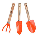 Conjunto Ferramentas Jardim Tramontina Cabo Madeira 3 Unid