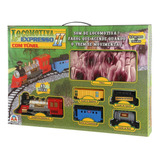Conjunto Ferrorama Locomotiva Expresso Ii Com Túnel Braskit