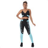 Conjunto Fitness Com Desenho Top E