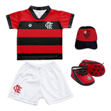 Conjunto Flamengo Torcida Baby Camisa Calção