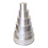 Conjunto Formas 6 Pçs Em Aluminio 10cm Fundo Fixo 2 Jogos 