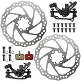 Conjunto Freio A Disco Bicicleta Cly 160mm Prata
