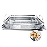 Conjunto Fritadeira Bandeja Aço Inox Escorredor Fritura